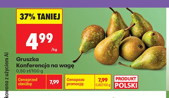 Gruszki Konferencja polskie promocja w Biedronka