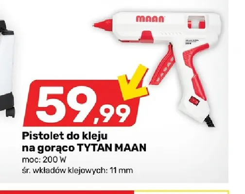 Pistolet do kleju na gorąco Tytan Maan promocja w Bricomarche