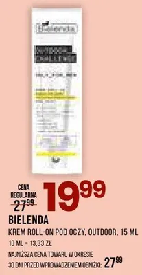 Krem roll-on pod oczy outdoor promocja w Drogerie Natura