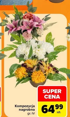 Kompozycja nagrobna gr. Iv promocja w Carrefour