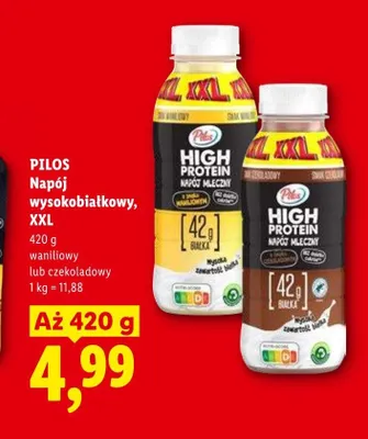 Napój wysokobiałkowy PILOS promocja w Lidl