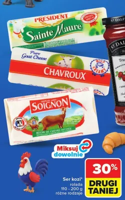 Ser kozi rolada Président Sainte Maure promocja w Carrefour