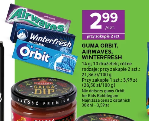 Guma do żucia Winterfresh promocja w Stokrotka