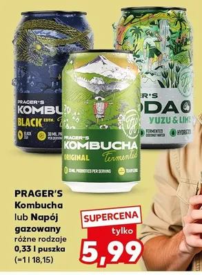 Kombucha Prager's Black promocja w Kaufland