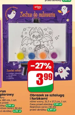 Obrazek ze sztalugą i farbkami Easy promocja w Dino