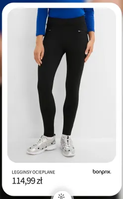 Legginsy ocieplane Bonprix promocja w bonprix