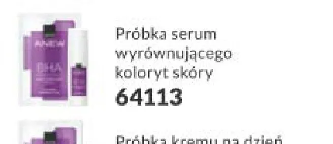 Serum wyrównujące koloryt skóry Anew próbka promocja w AVON