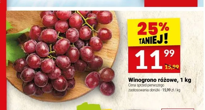 Winogrono różowe promocja w Twój Market