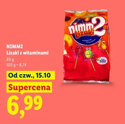 Lizaki z witaminami Nimm2 promocja w Lidl