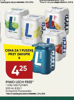 Piwo bezalkoholowe Lech Free promocja w Chata Polska