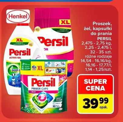 Proszek do prania Persil promocja w Carrefour Market