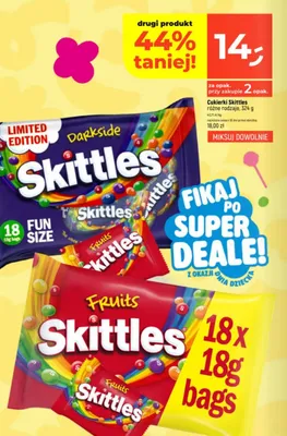 Cukierki Skittles Fruits 18-pak 18g promocja w Dealz
