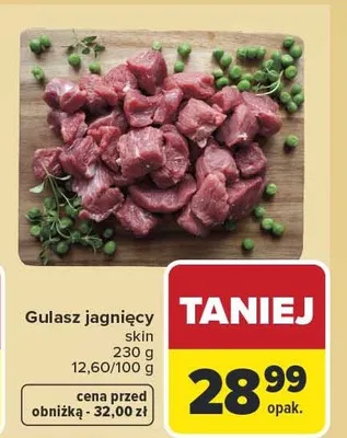Gulasz jagnięcy skin promocja w Carrefour