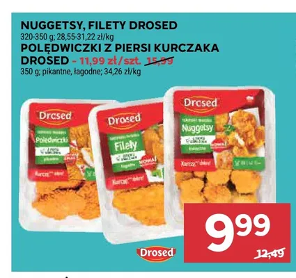 Polędwiczki z piersi kurczaka Drosed promocja w Stokrotka