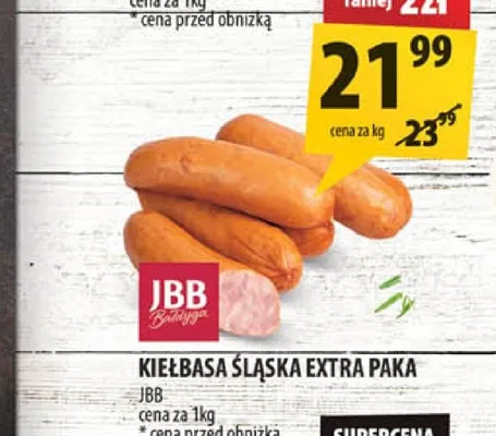 Kiełbasa śląska extra paka JBB Bałdyga promocja w Arhelan