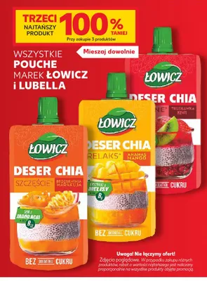 Deser Chia Truskawka Kiwi Łowicz promocja w Kaufland