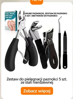 Zestaw do pielęgnacji paznokci DUANGDUANGBIU 5 szt. ze stali nierdzewnej promocja w Temu