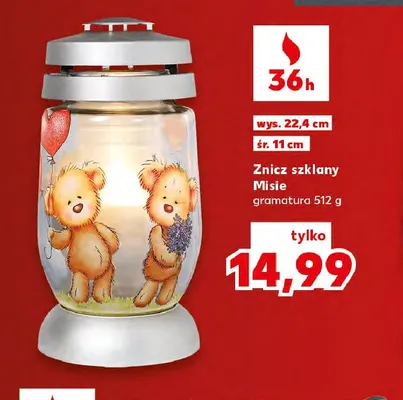 Znicz szklany z-384 promocja w Kaufland