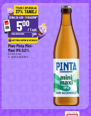 Piwo bezalkoholowe Pinta Mini-Maxi IPA promocja w POLOmarket