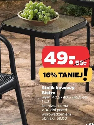 Stolik kawowy Bistro promocja w Netto