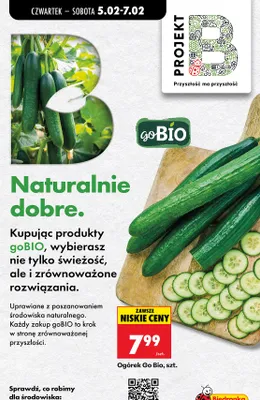 Ogórek Go Bio promocja w Biedronka