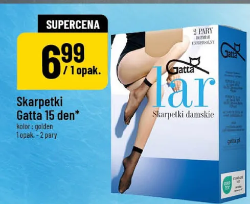 Skarpetki damskie Gatta 15 den kolor golden promocja w POLOmarket