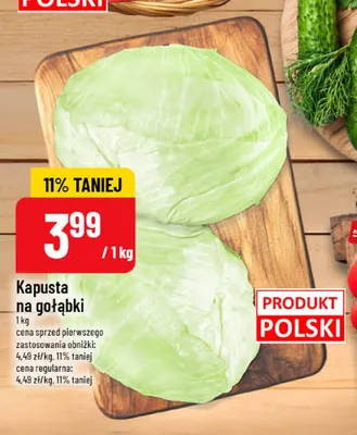 Kapusta na gołąbki promocja w POLOmarket