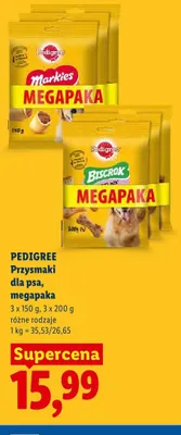 Przysmaki dla psa Pedigree Markies Megapaka 3-pak 150 g promocja w Lidl