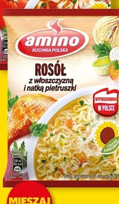 Zupa w proszku rosół z warzywami i pietruszką Amino promocja w Kaufland