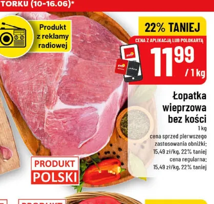 Łopatka bez kości Agro promocja w POLOmarket