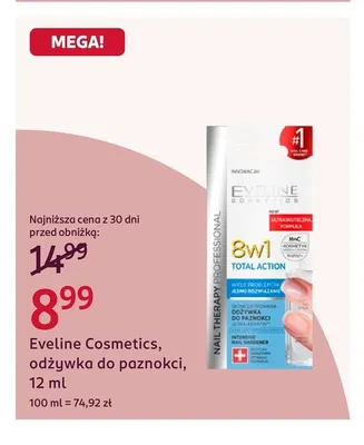 Odżywka do paznokci Eveline Cosmetics promocja w Rossmann
