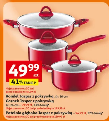 Garnek Jasper z pokrywką promocja w Auchan
