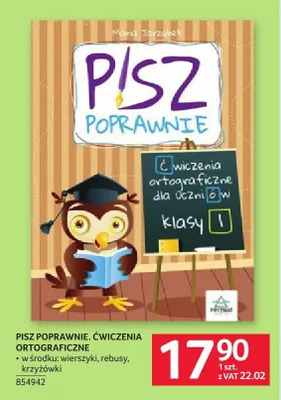 Książka Pisz poprawnie. Ćwiczenia ortograficzne promocja w Selgros