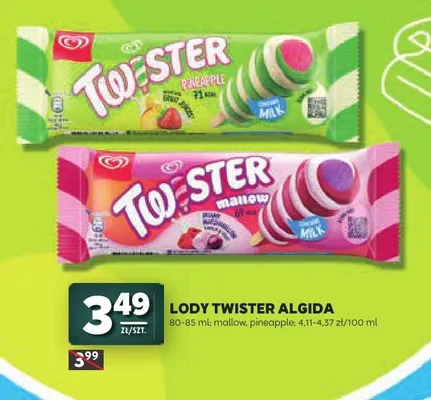 Lody Twister Algida Mallow promocja w Stokrotka