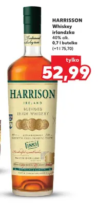 Whiskey irlandzka Harrisson promocja w Kaufland