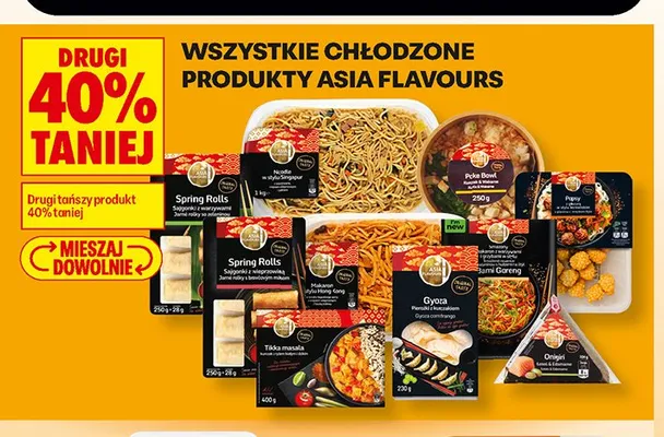 Produkty chłodzone Asia Flavours promocja w Biedronka