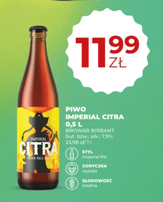 Piwo Imperial Citra Birbant promocja w Duży Ben