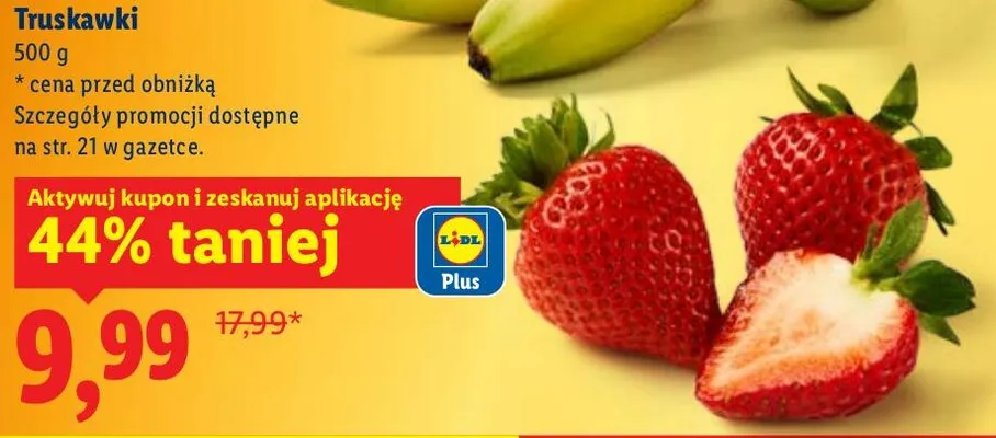 Truskawki promocja w Lidl