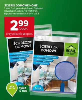 Ścierki domowe Home promocja w Stokrotka
