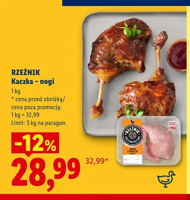 Nogi z kaczki Rzeźnik promocja w Lidl