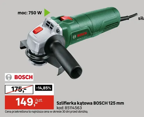 Szlifierka kątowa 125 mm Bosch promocja w Leroy Merlin