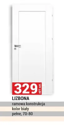 Drzwi pełne ramowe Lizbona promocja w Merkury Market