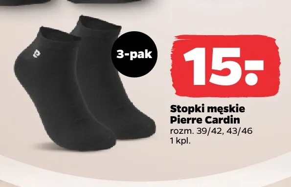 Stopki męskie Pierre Cardin 3-pak promocja w Netto