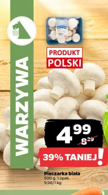 Pieczarki białe promocja w Netto