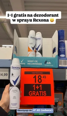 Dezodorant spray dla kobiet promocja w Aldi
