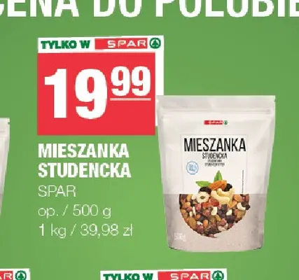 Mieszanka studencka SPAR promocja w SPAR