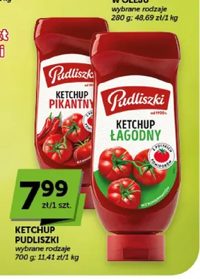 Ketchup pikantny Pudliszki promocja w Euro Sklep