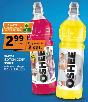 Napój izotoniczny Oshee Raspberry Flavour promocja w ABC