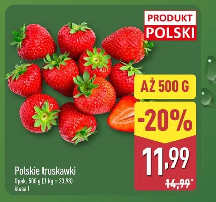 Truskawki polskie promocja w Aldi