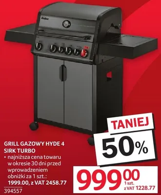 Grill gazowy Hyde 4 Sirk Turbo promocja w Selgros
